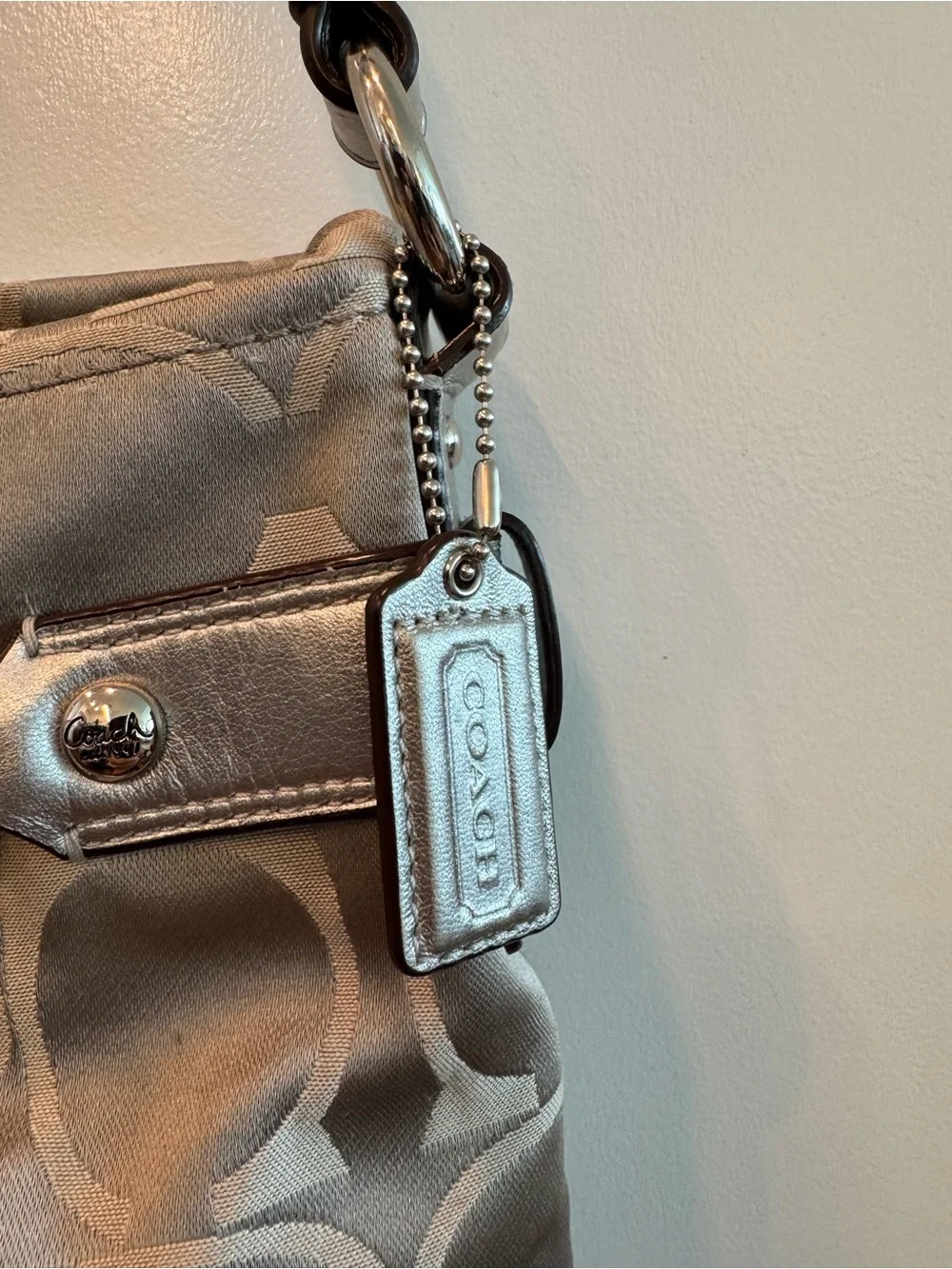 Coach Signature Chain Hobo Bag
